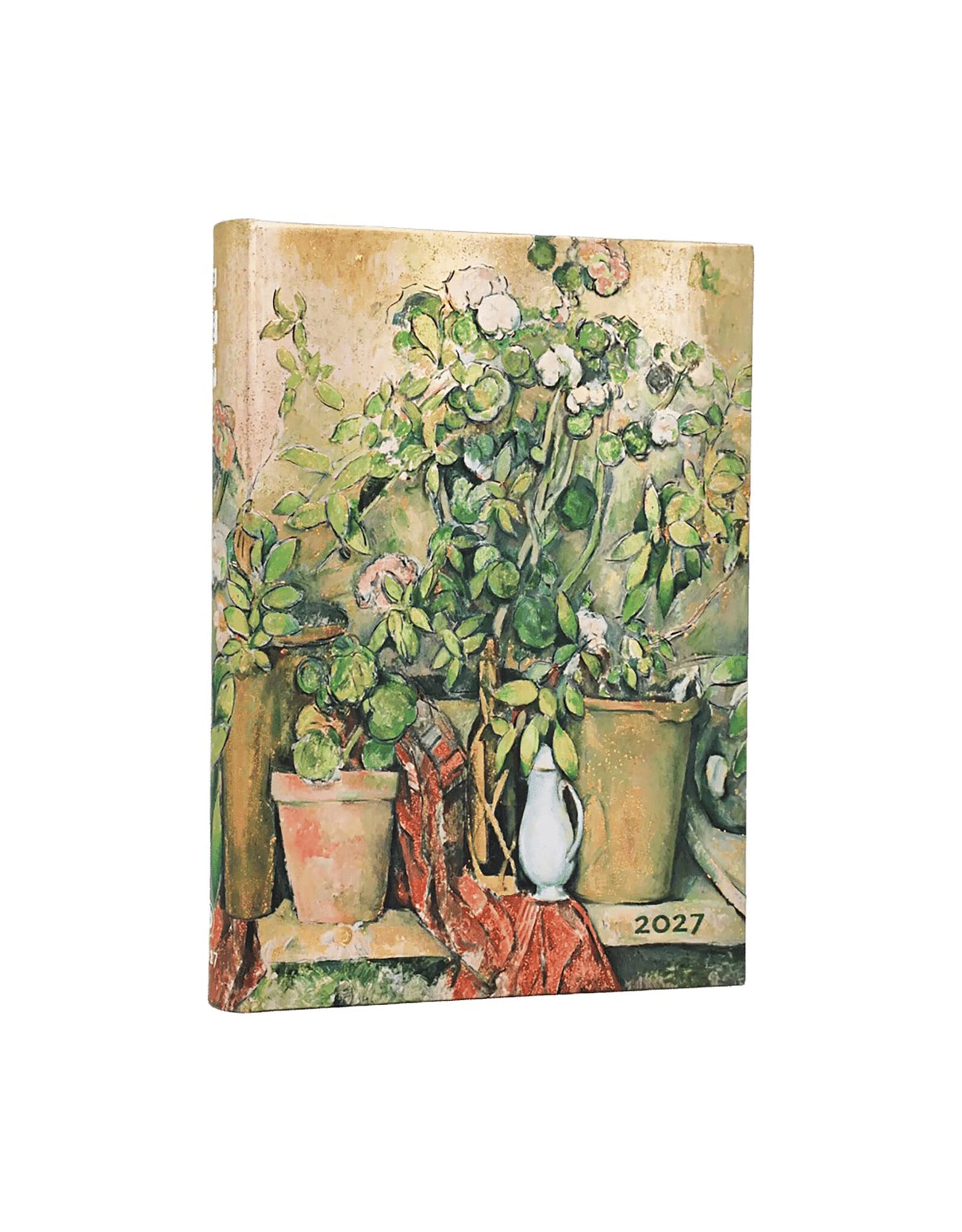 Paperblanks 2027 Cezanne's Terra Cotta Pots and Flowers 12-Month Softcover Daily Planner Maxi Horizontal