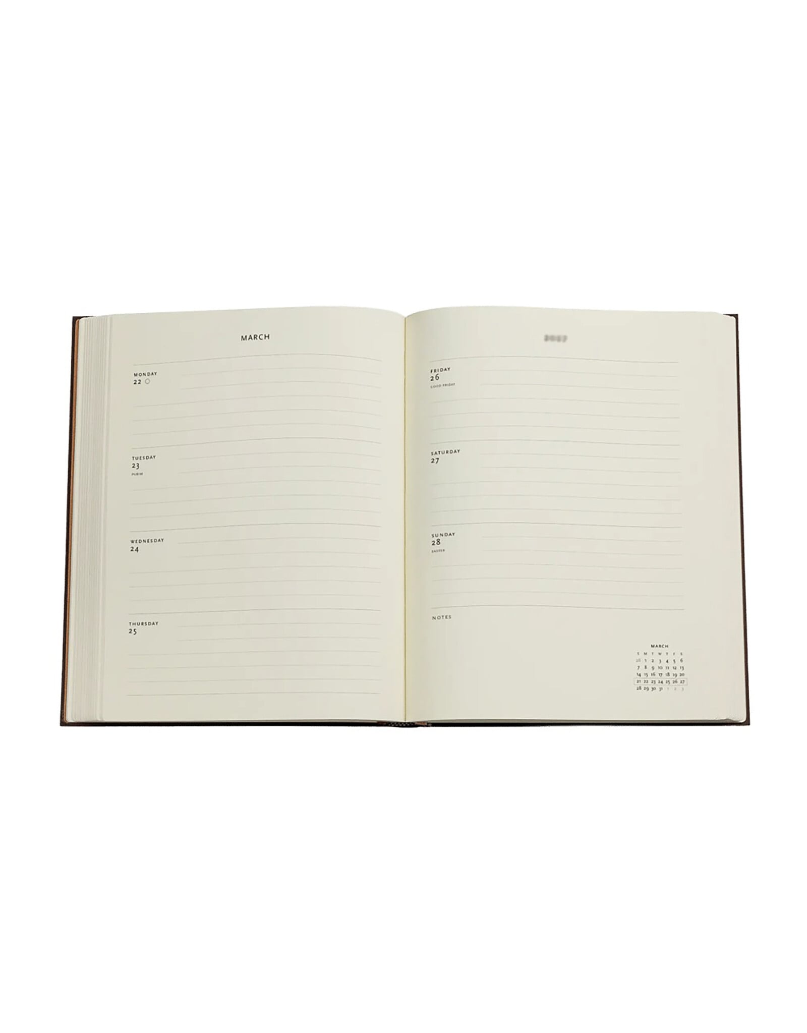 Paperblanks 2027 Layla 12-Month Hardcover Weekly Planner Ultra Horizontal