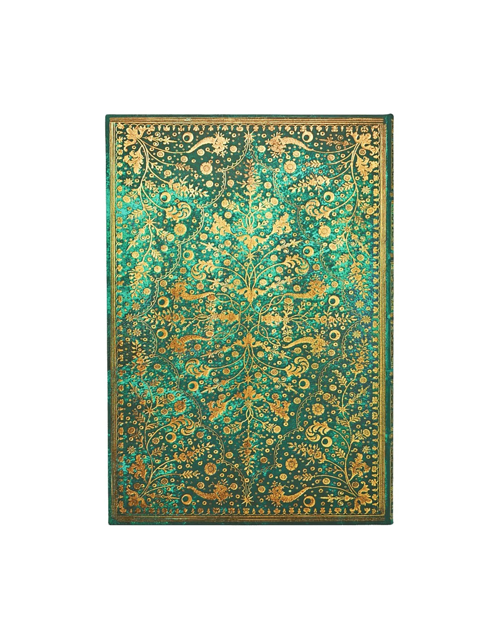 Paperblanks 2027 Emerald Flower 12-Month Hardcover Weekly Planner Grande Vertical
