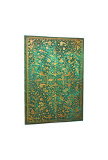 Paperblanks 2027 Emerald Flower 12-Month Hardcover Weekly Planner Grande Vertical