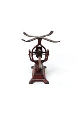 Antique Spanish Cast-Iron Red Painted Countertop Scale with Sliding Poise Beams