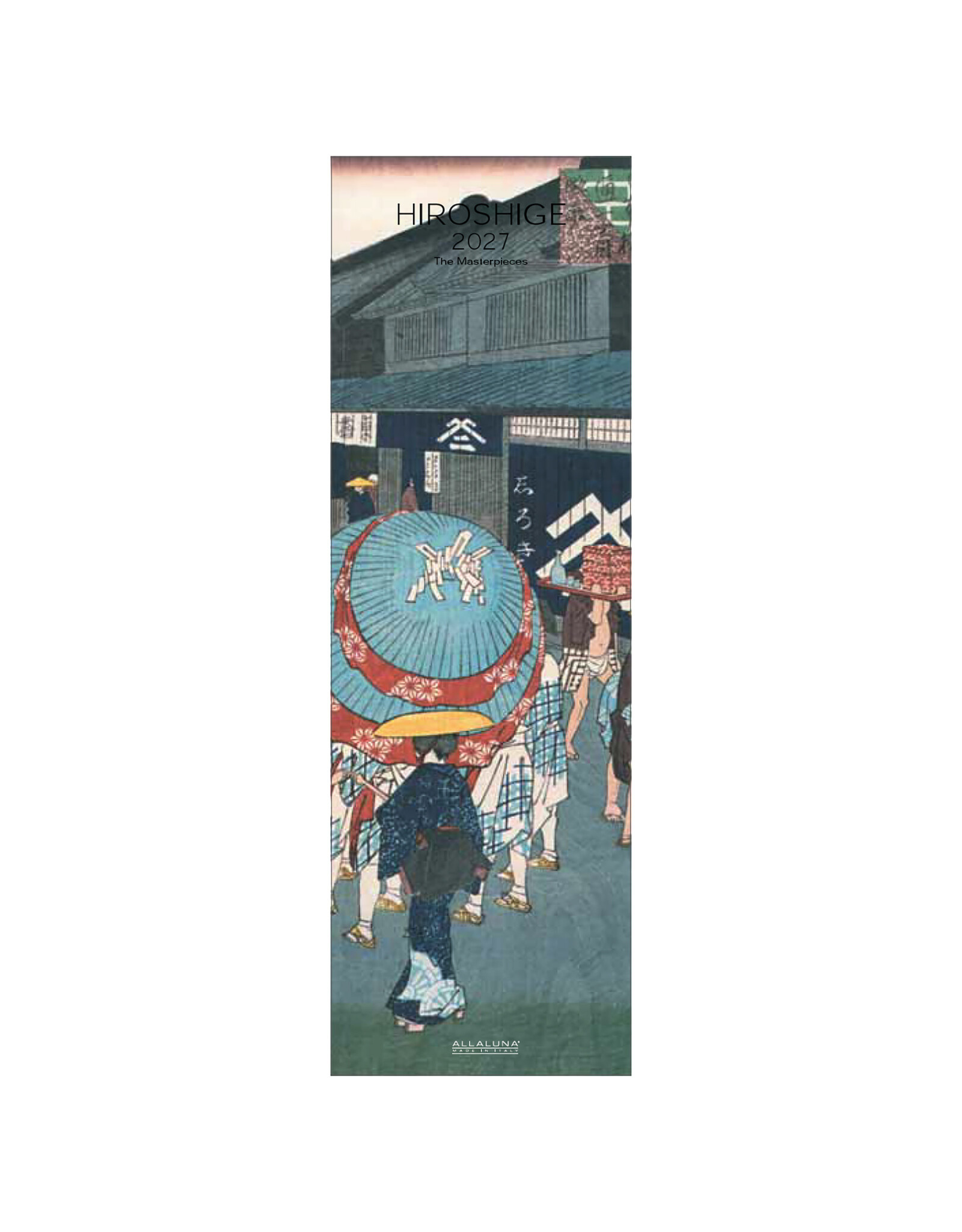 Allaluna 2027 Hiroshige 6 x 19 Wall Calendar