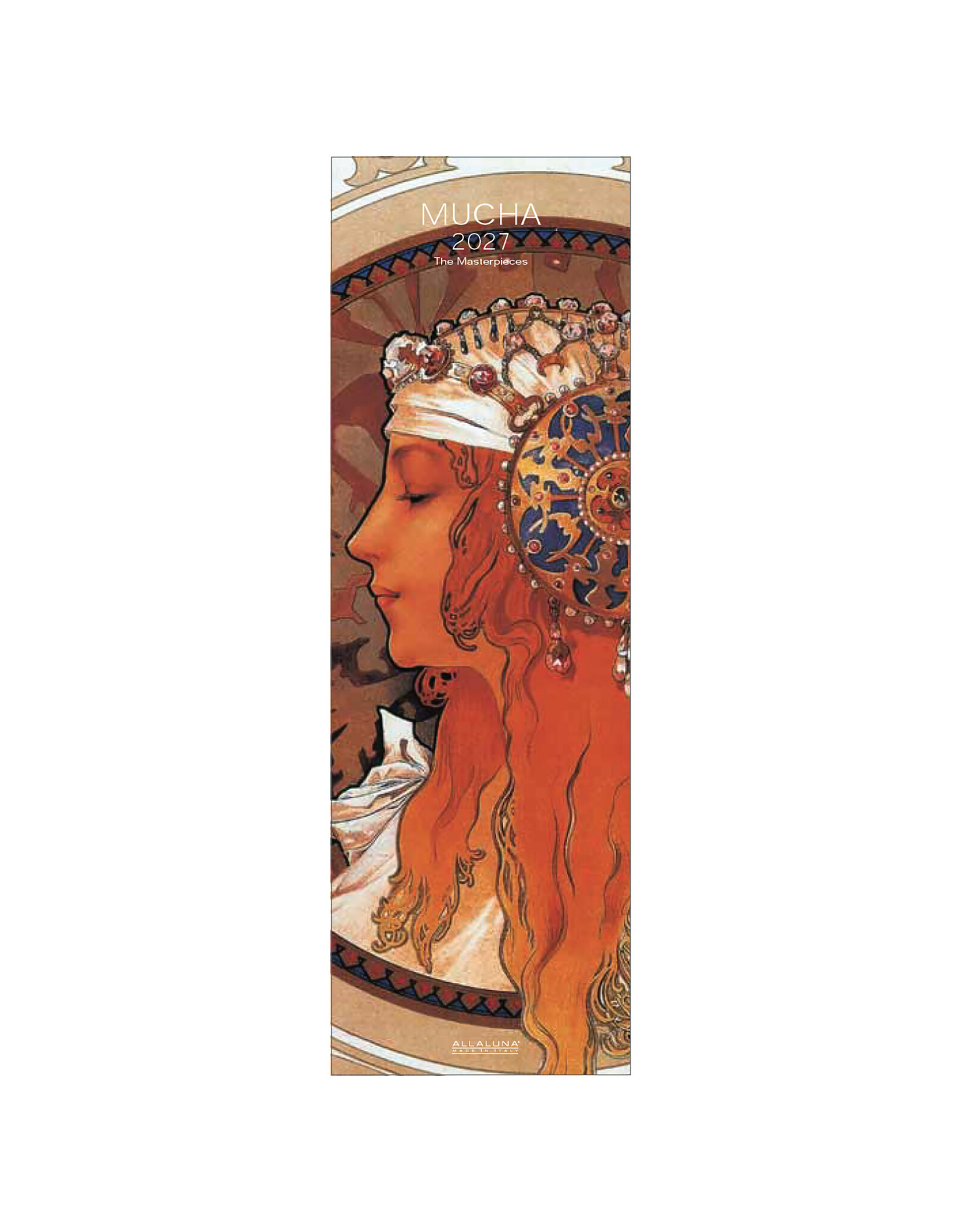Allaluna 2027 Mucha 6 x 19 Wall Calendar
