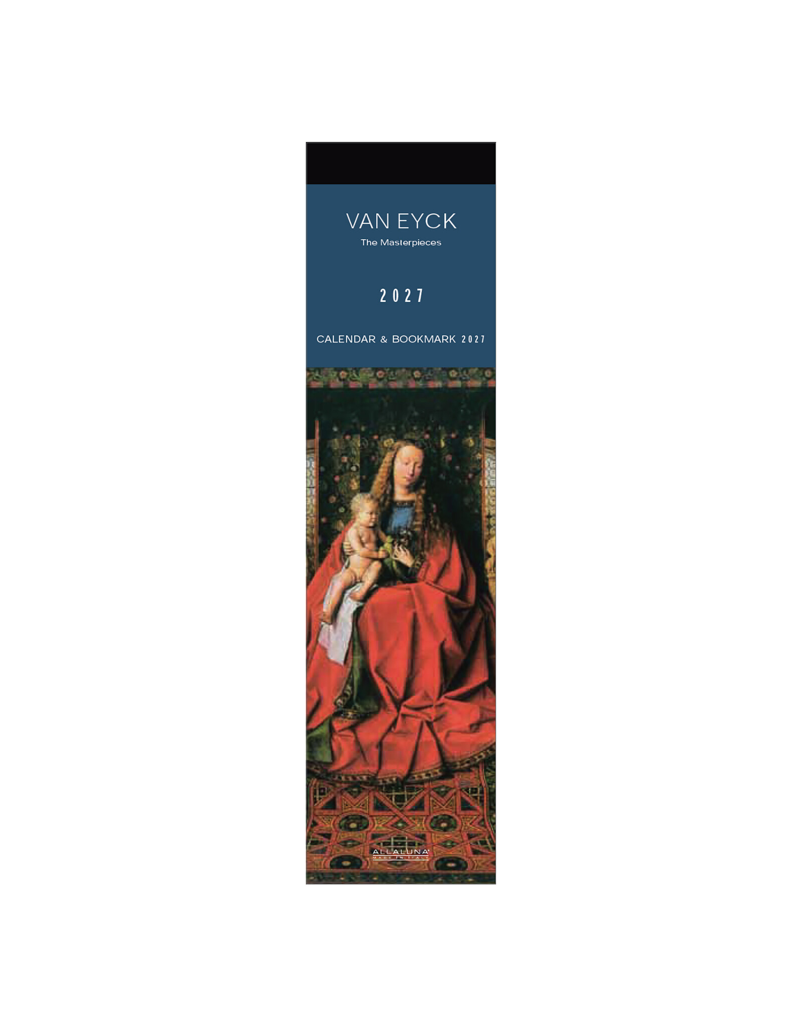 Allaluna 2027 Van Eyck Bookmark 2 x 8 Bookmark Calendar