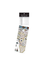 Allaluna 2027 Antique Maps Bookmark 2 x 8 Bookmark Calendar