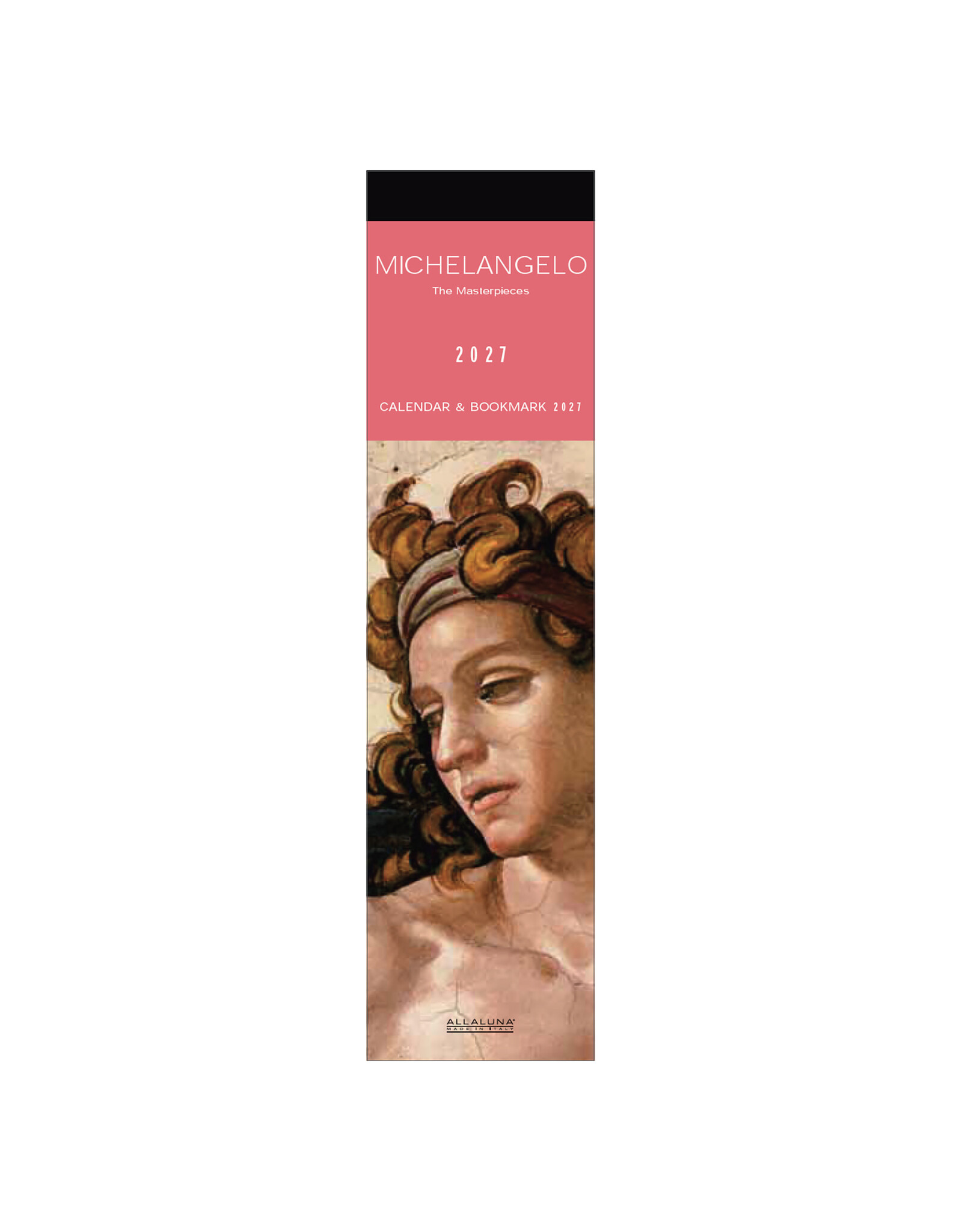 Allaluna 2027 Michelangelo Bookmark 2 x 8 Bookmark Calendar