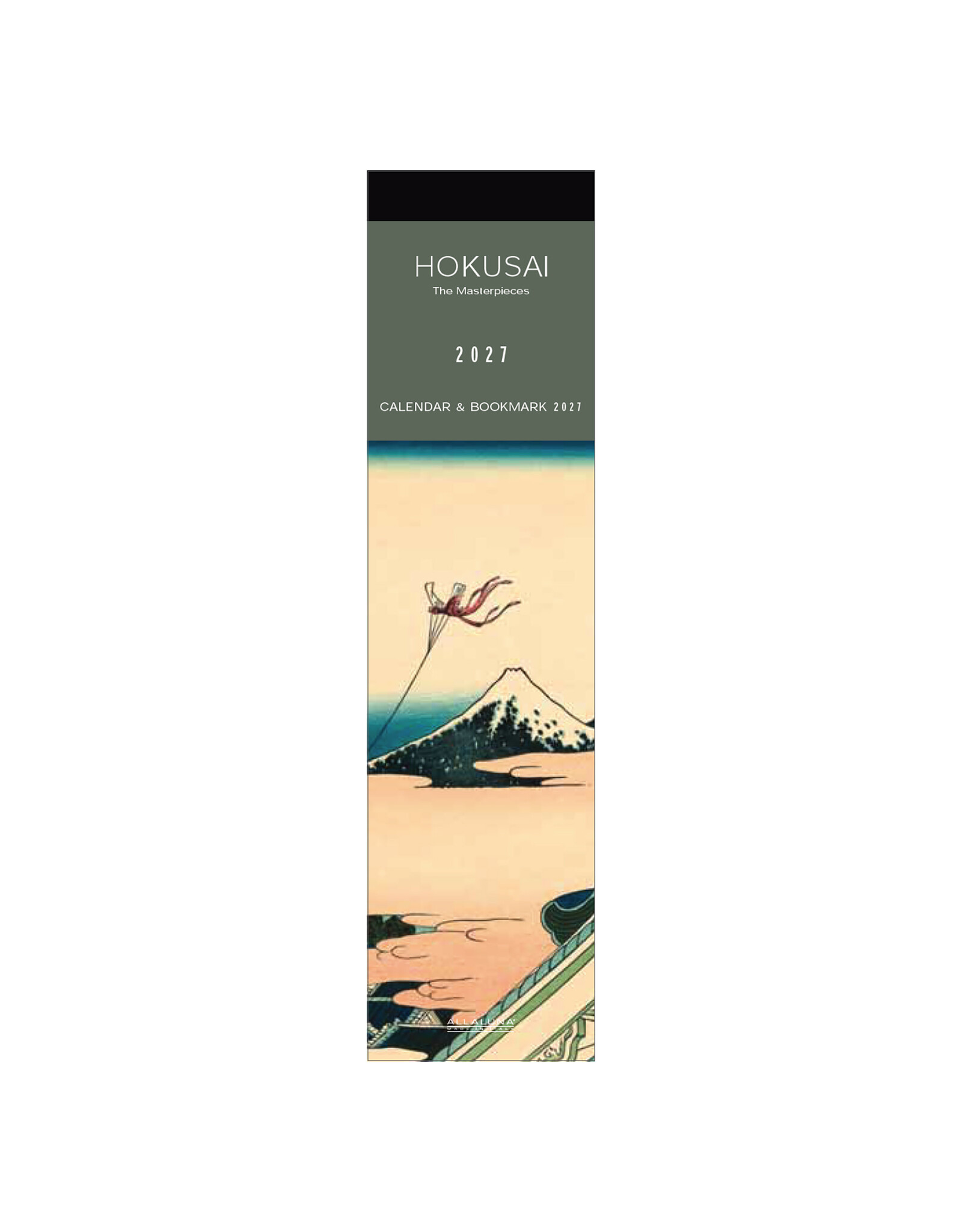 Allaluna 2027 Hokusai Bookmark 2 x 8 Bookmark Calendar