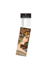 Allaluna 2027 Mucha Bookmark 2 x 8 Bookmark Calendar
