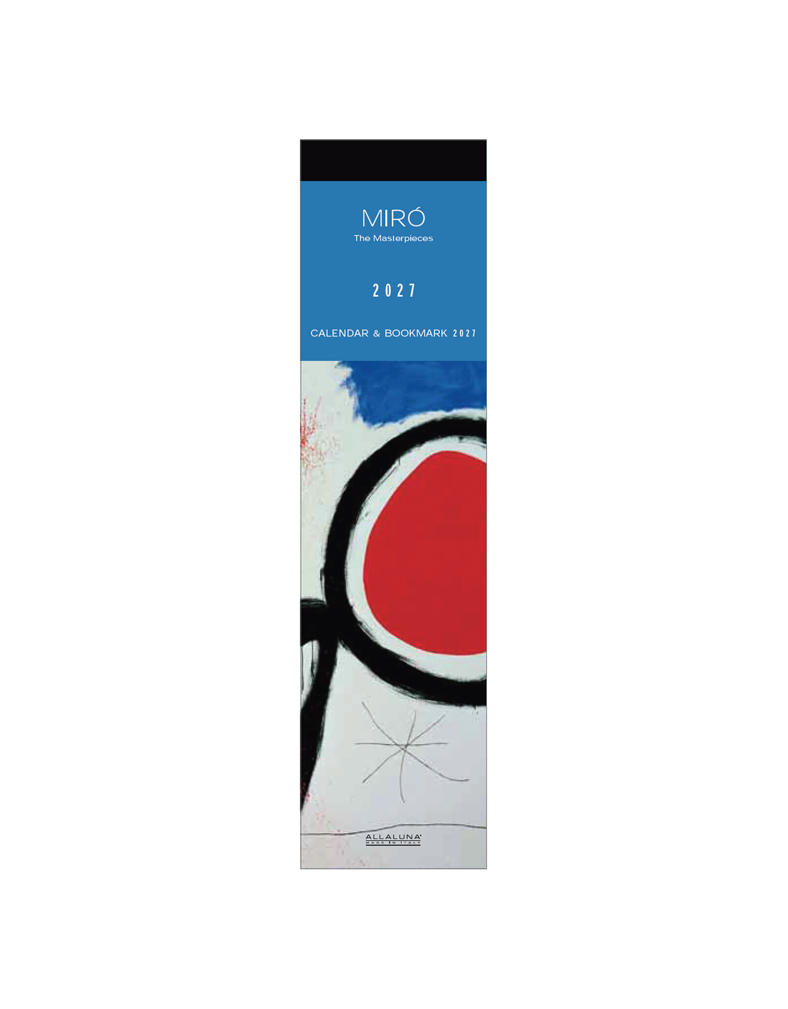 Allaluna 2027 Miró Bookmark 2 x 8 Bookmark Calendar