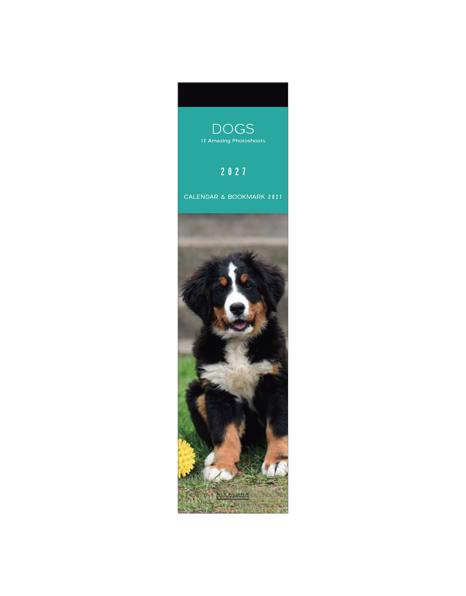 Allaluna 2027 Dogs Bookmark 2 x 8 Bookmark Calendar
