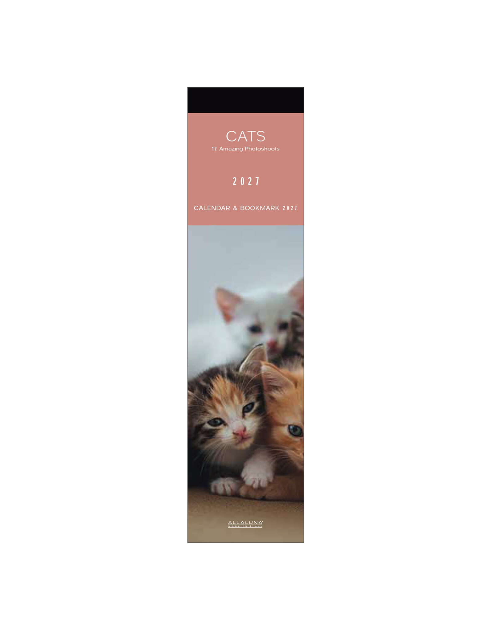 Allaluna 2027 Cats Bookmark 2 x 8 Bookmark Calendar