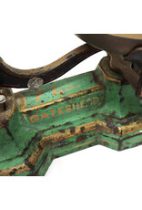 Antique Green Painted Cast Iron General Store Counter-Sized Balance Scale