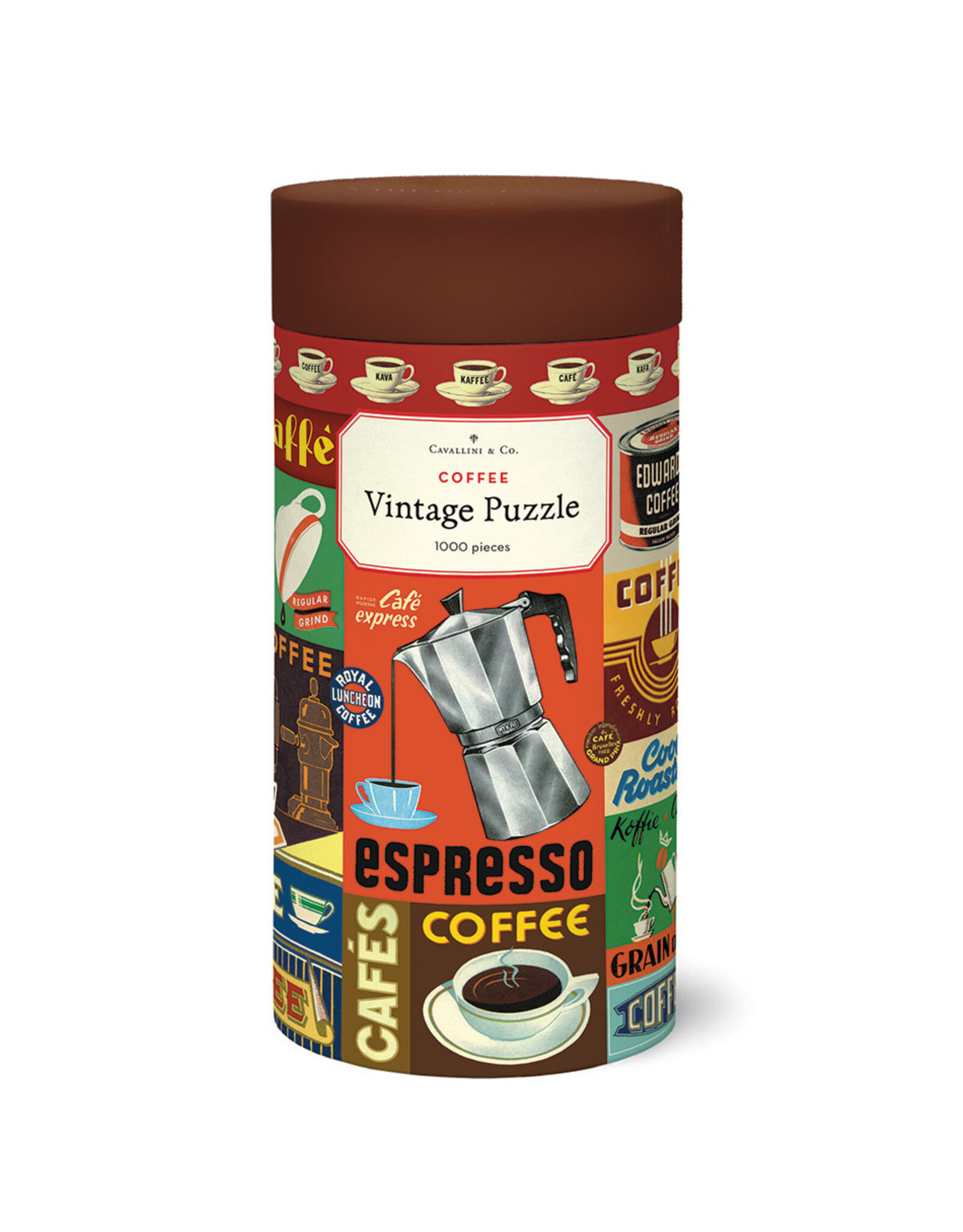 Cavallini Papers & Co. Puzzle Coffee 1,000 Pcs PZL/COFFEE