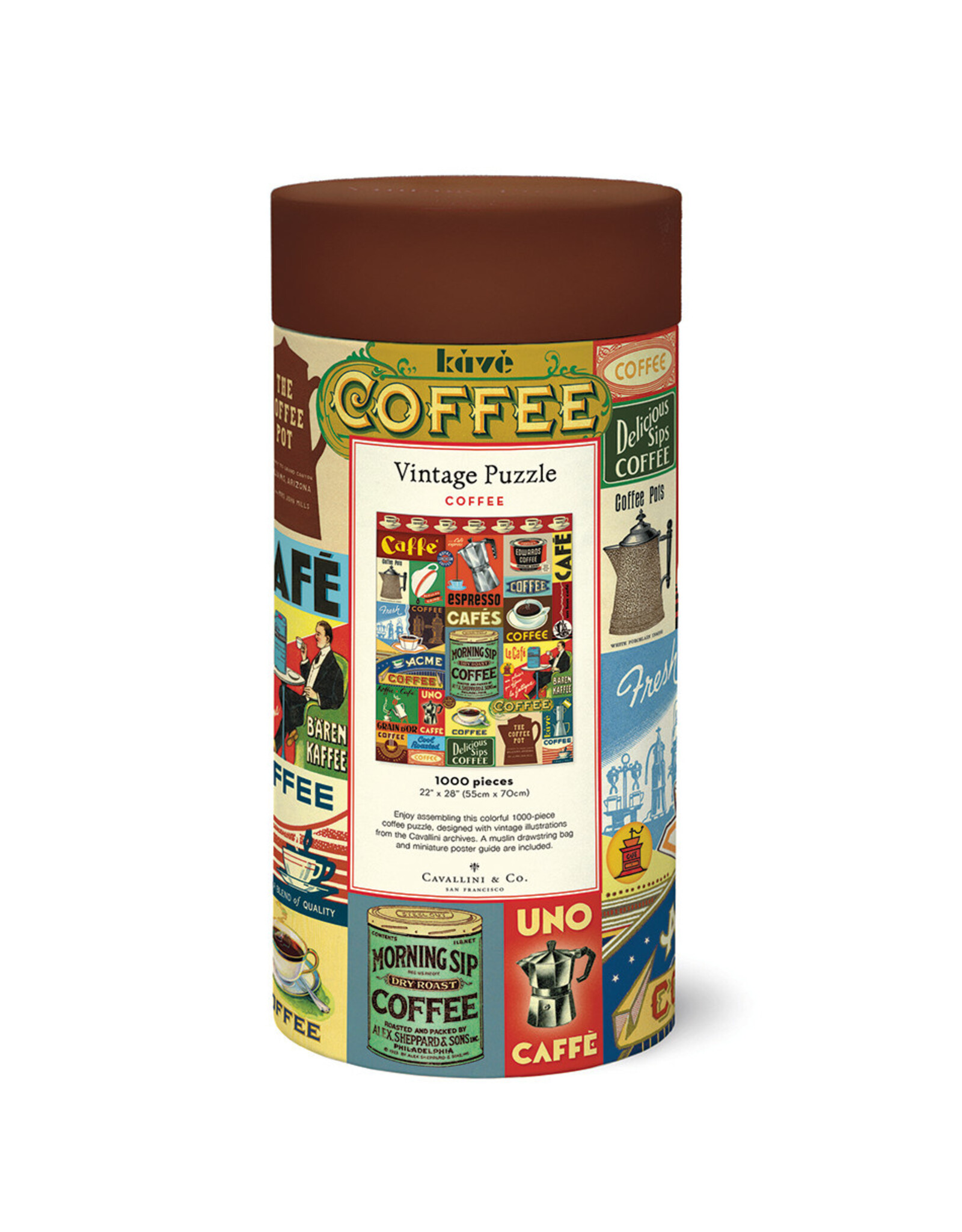 Cavallini Papers & Co. Puzzle Coffee 1,000 Pcs PZL/COFFEE