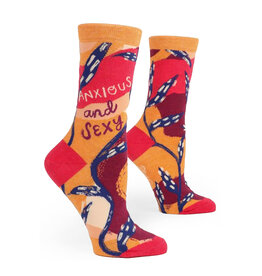Blue Q Anxious and Sexy Women's Crew Socks