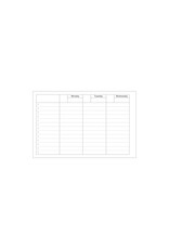 MARK'S Inc. Light Purple  Dayfree Weekly Schedule