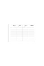 MARK'S Inc. Gray Dayfree Weekly Schedule