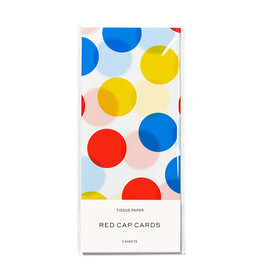 Red Cap Cards Primary Dots Tissue Paper