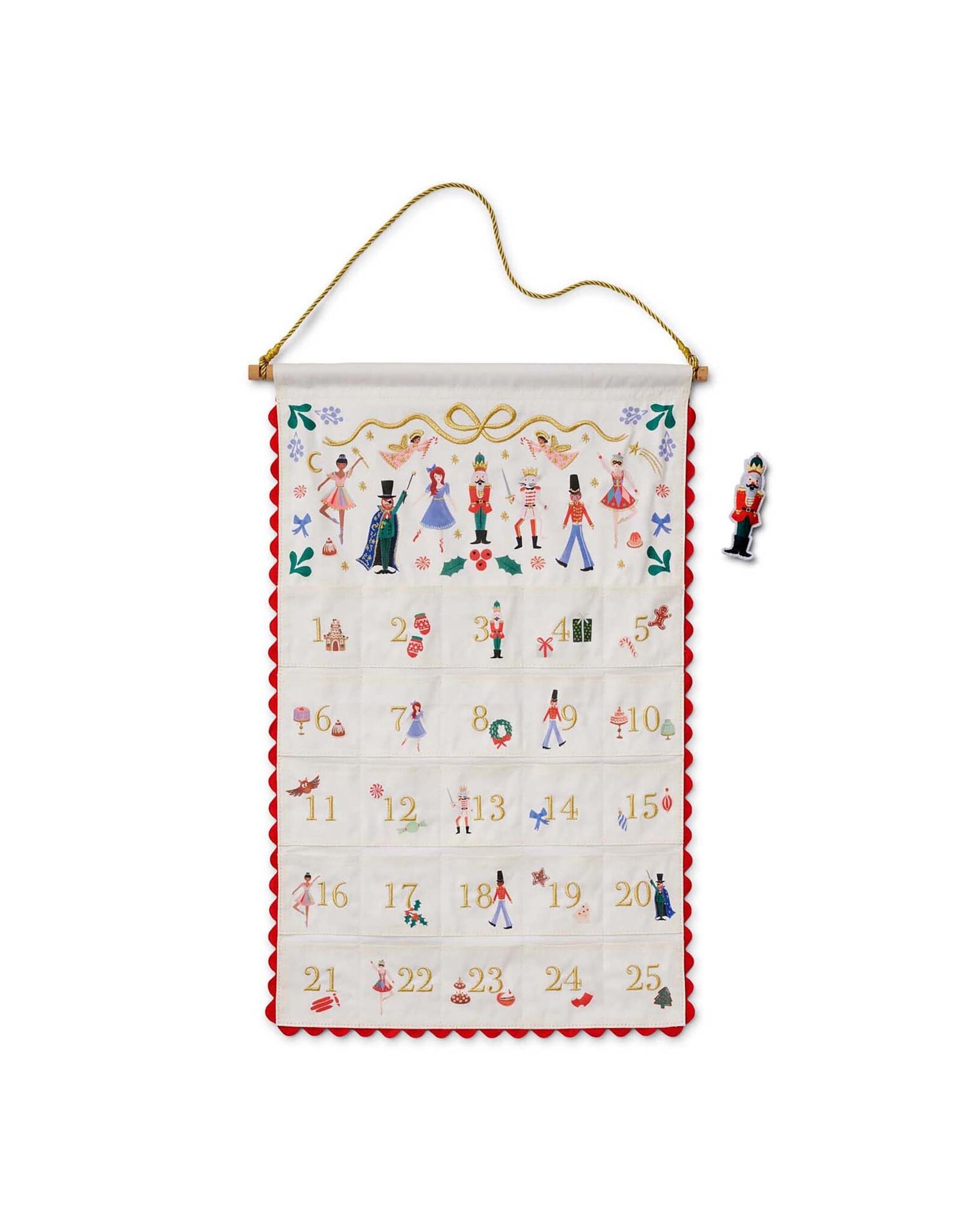 Rifle Paper Co. Nutcracker Hanging Advent Calendar