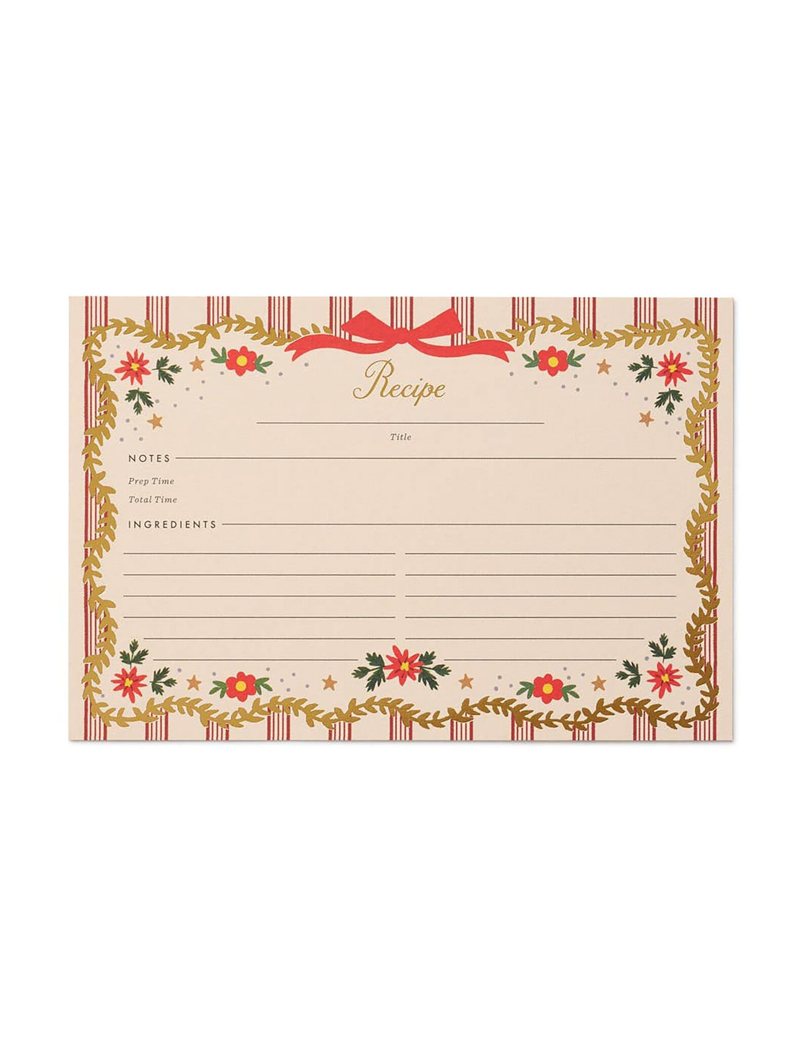 Rifle Paper Co. Holly Jolly Holiday Recipe Cards Set of 12