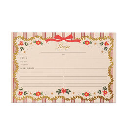 Rifle Paper Co. Holly Jolly Holiday Recipe Cards Set of 12