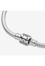 Pandora Pandora Moments Barrel Clasp Snake Chain Bracelet Sterling Silver