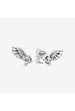 Pandora Pandora Earring,(298501C01) Angel Wing Sterling Silver Stud Earrings With Clear CZ