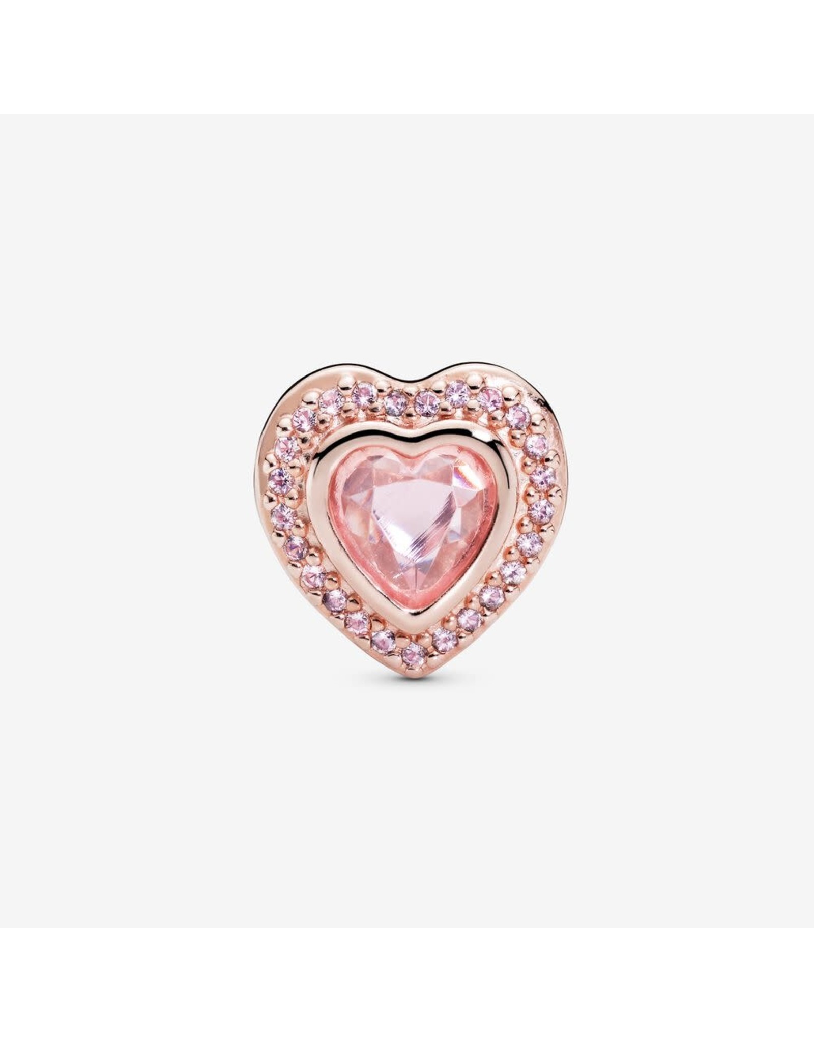 Pandora Pandora Charm,787608NPM, Heart Rose Gold, Pink Crystal