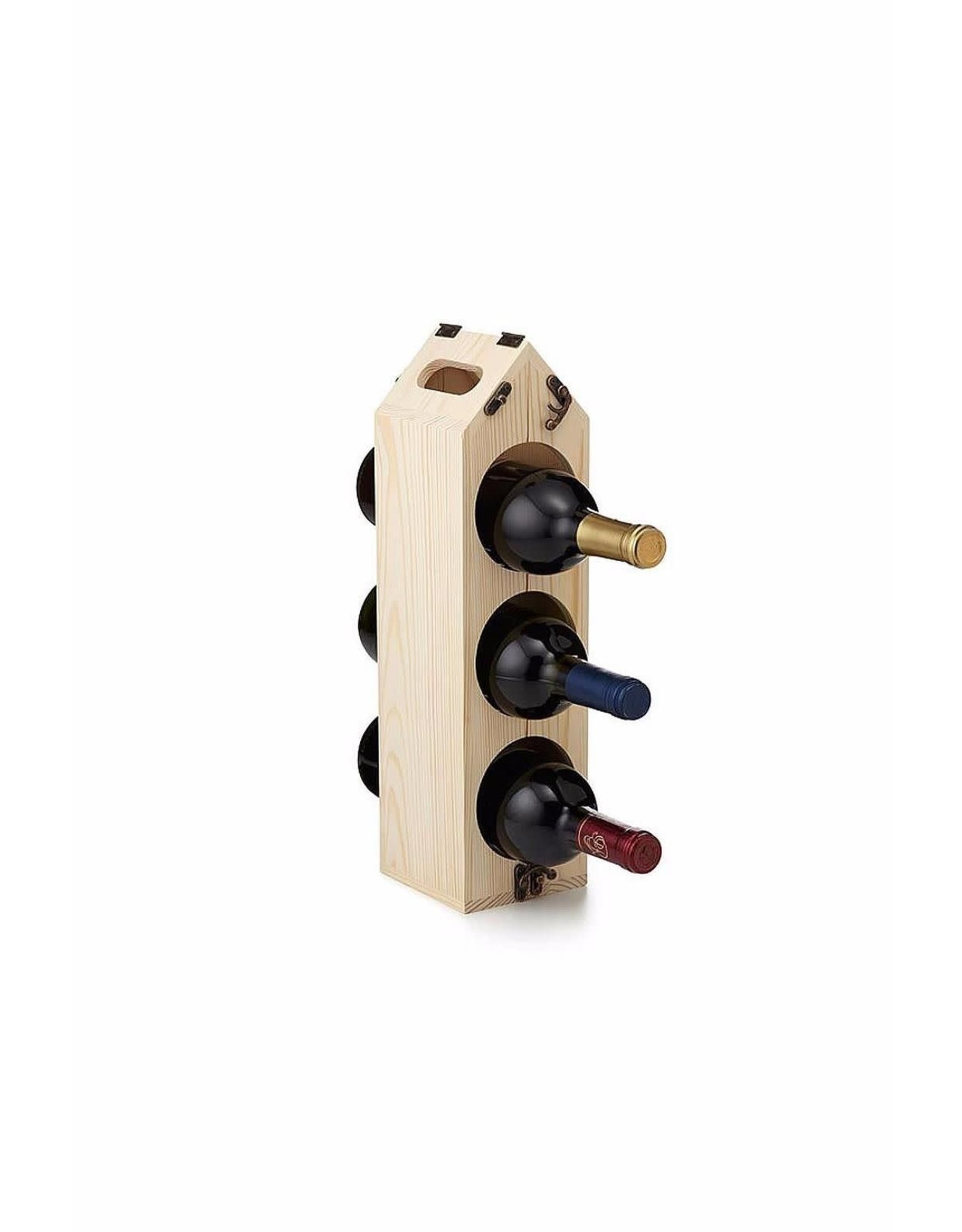 Wooden 3-Way Wine Bottle Rack