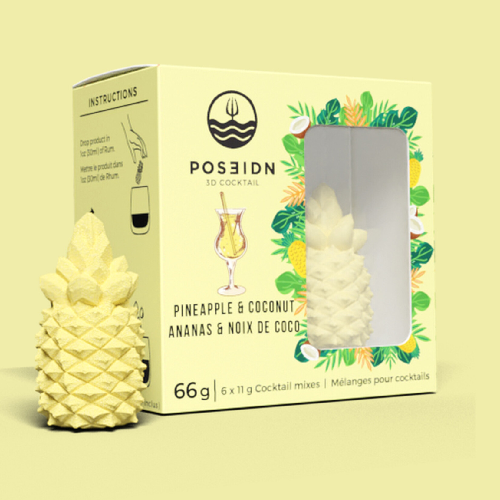 Poseidn Poseidn 3D Cocktail, Pineapple & Coconut