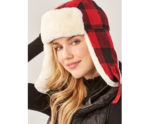 Buffalo Plaid Trapper Hat - Au Bout Du 