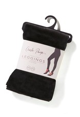 Curvy, Black Fleece Lined Leggings