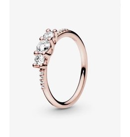 Pandora Pandora Ring,(186242CZ) Rose Gold, Sparkling, Elegance, Clear CZ