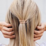 Pura Vida Wave Hair Barette, Rose Gold(vente finale)
