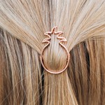 Pura Vida Pineapple Hair Barette, Rose Gold(vente finale)