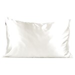 Kitsch Taie D'oreiller En Satin-Ivoire