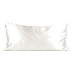 Kitsch Taie D'oreiller En Satin King, Ivoire