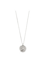Pilgrim Necklace Virgo Zodiac Sign, Crystal, Silver