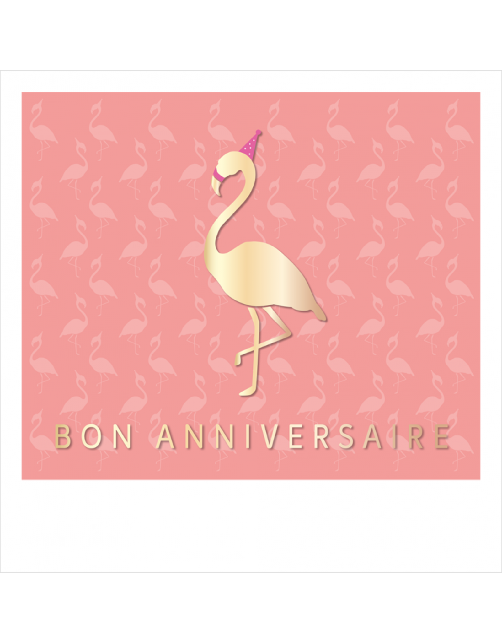 Carte De Souhaits Bon Anniversaire Rose Flamant Rose Au Bout Du Monde