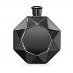 Flask-Diamond Black Chrome