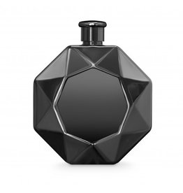 Flask-Diamond Black Chrome