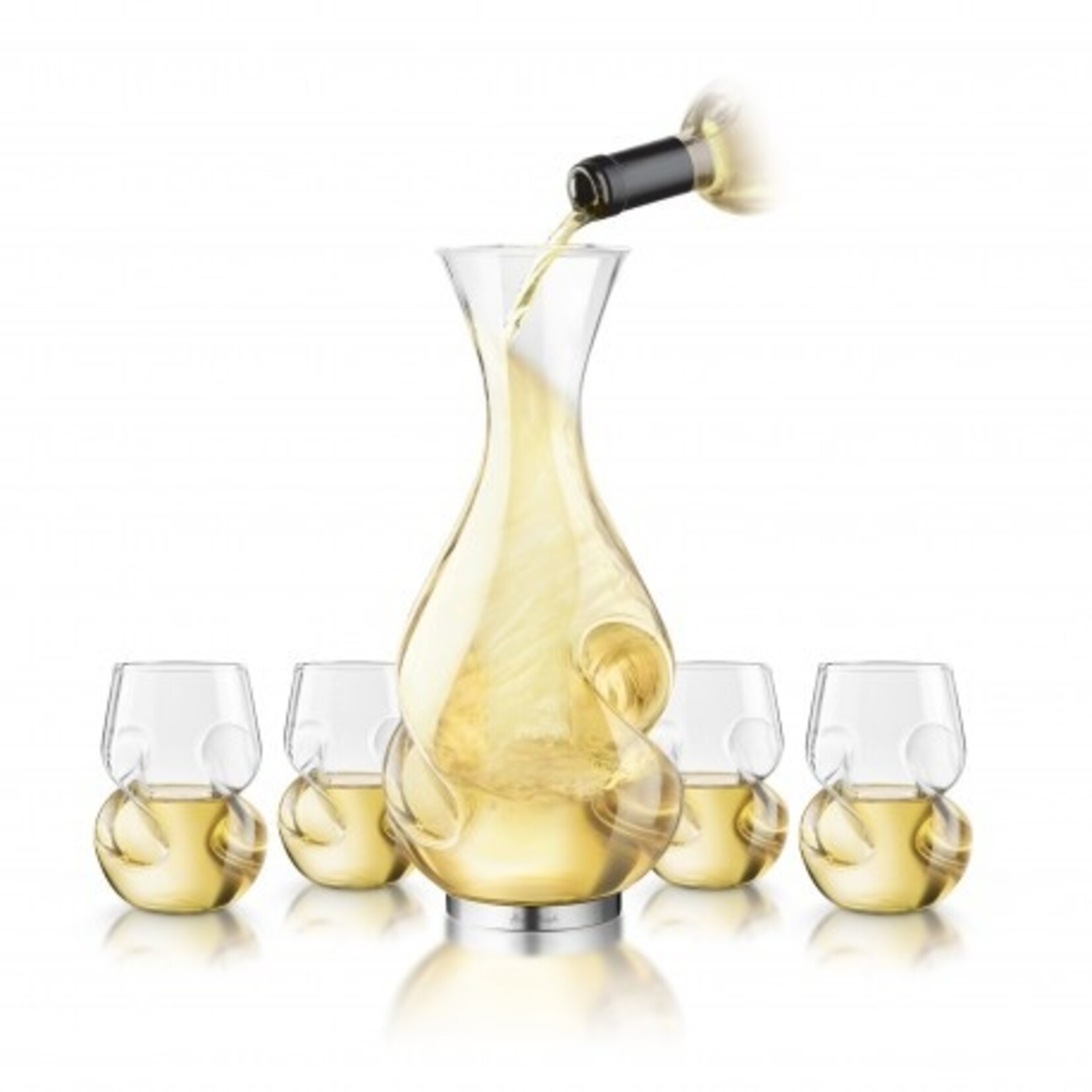 Conundrum l'Grand Decanter + 4 White Wine Glass