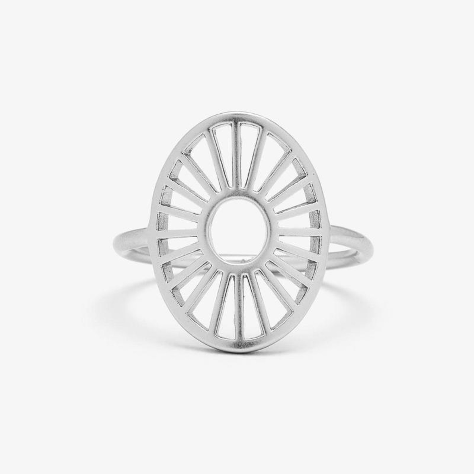 Pura Vida Sunburst Ring, Silver