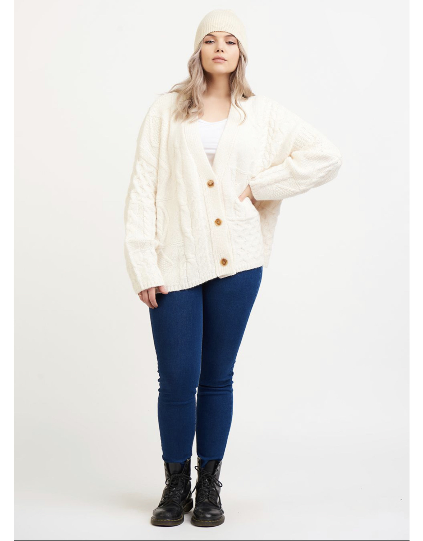 cream cardigan jacket