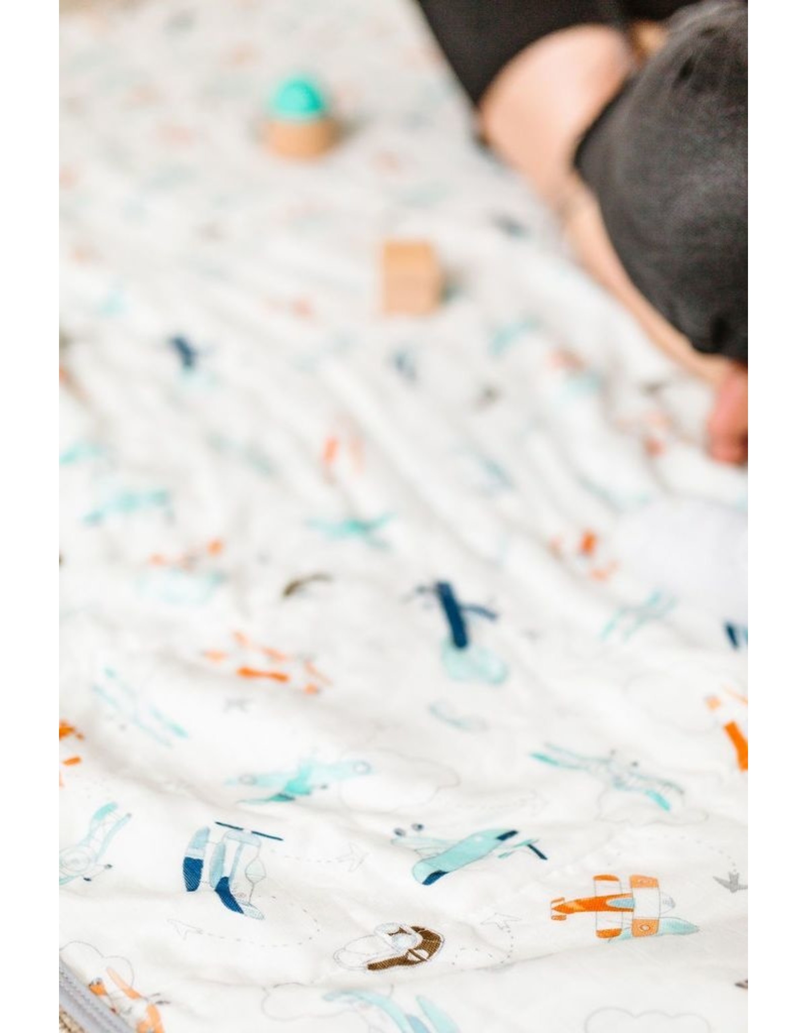 Loulou Lolipop Muslin Swaddle, Born To Fly