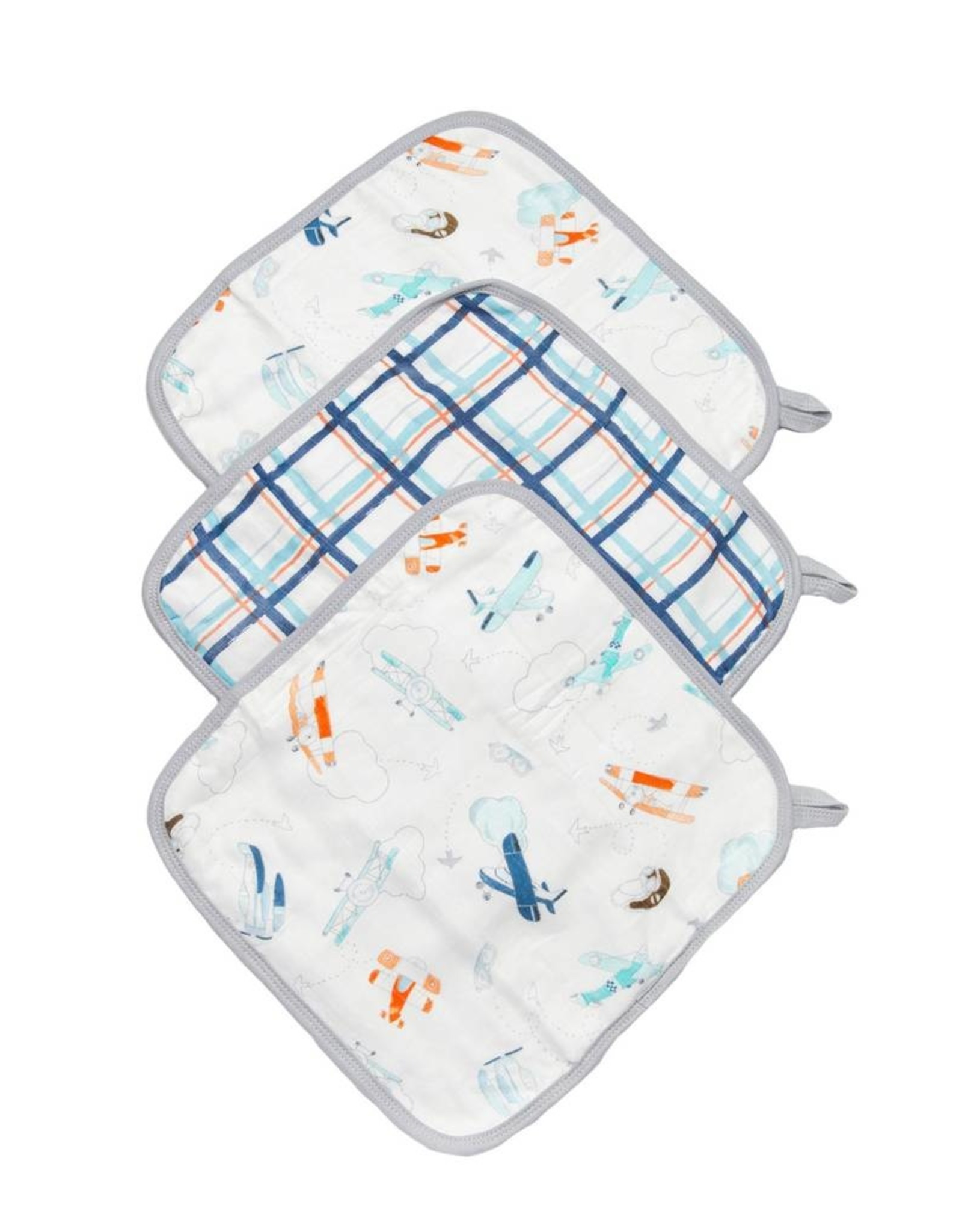 Loulou Lolipop Washcloths 3 pieces set, Born To Fly