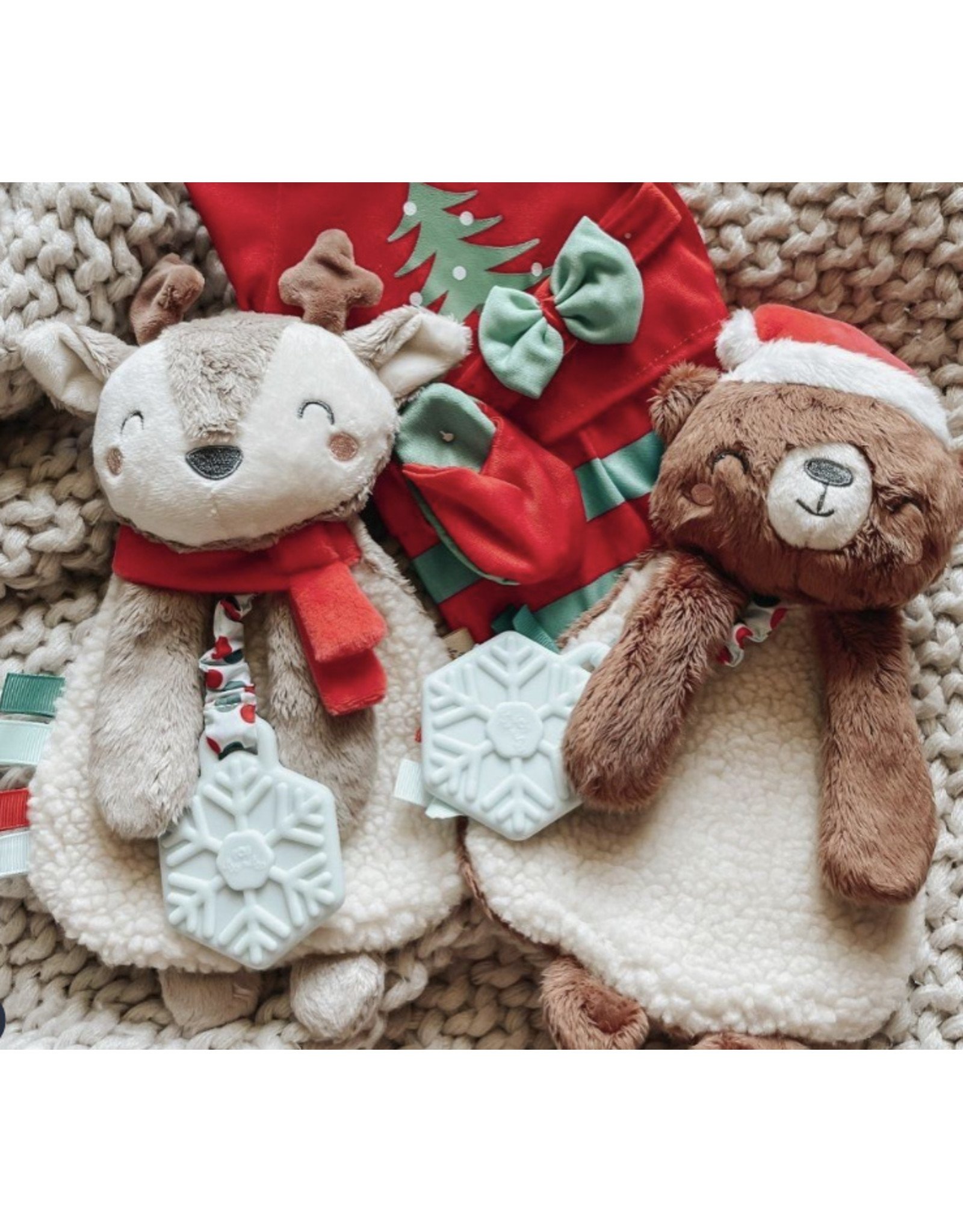 Itzy Ritzy Itzy Ritzy Holiday Reindeer Plush Teether Toy