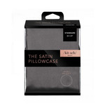 Kitsch Taie d'oreiller en satin-Charcoal