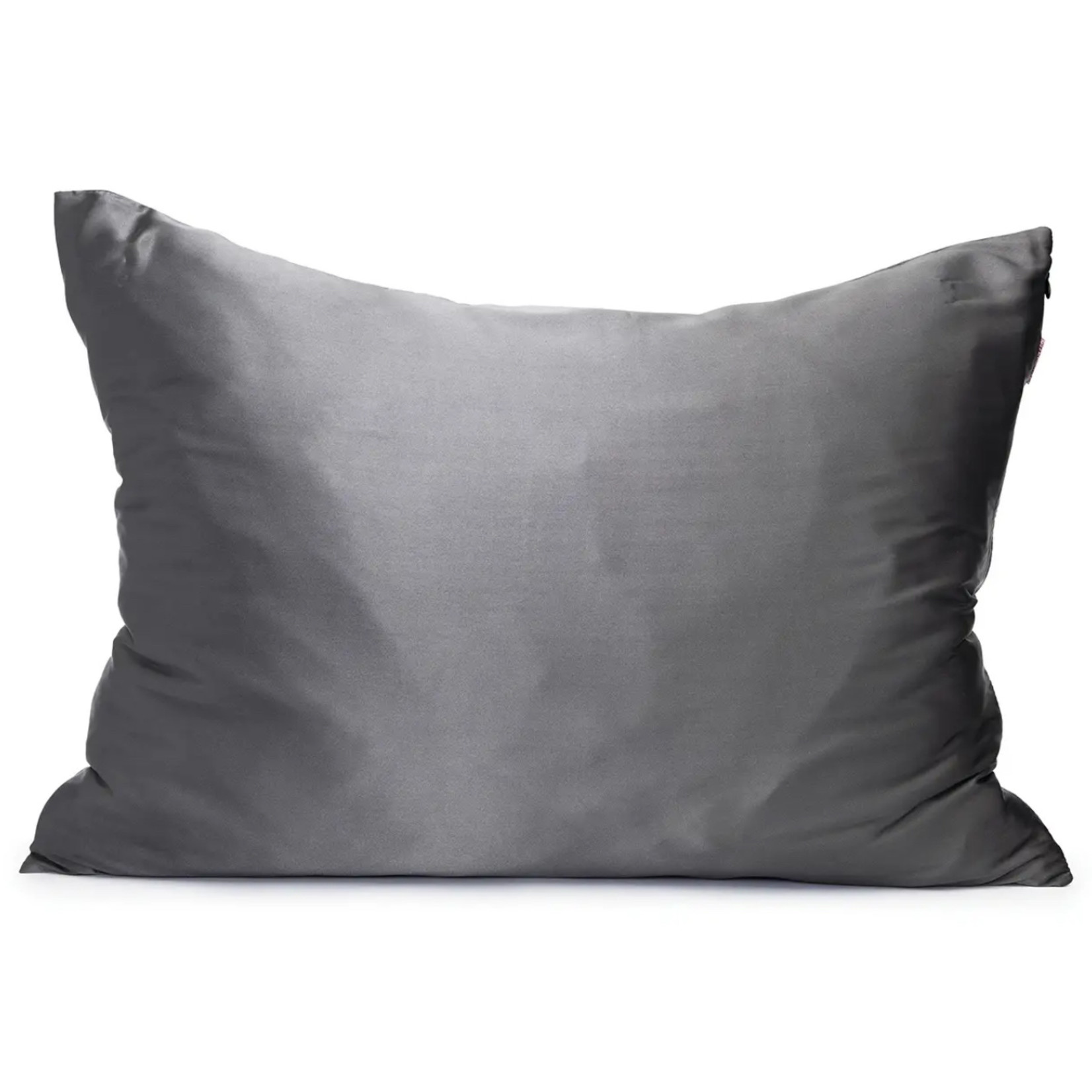Kitsch Taie d'oreiller en satin-Charcoal