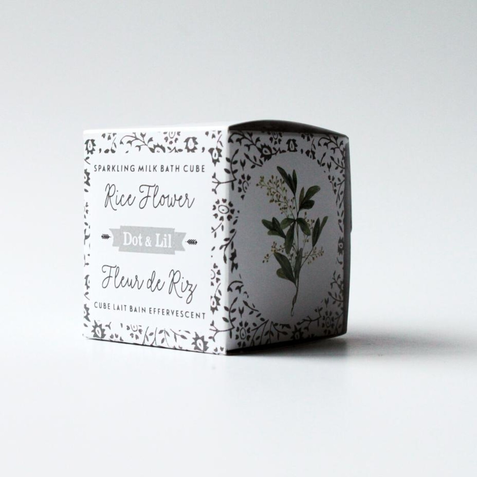 Dot&Lil Cube Lait De Bain Effervescent, Fleur De Riz